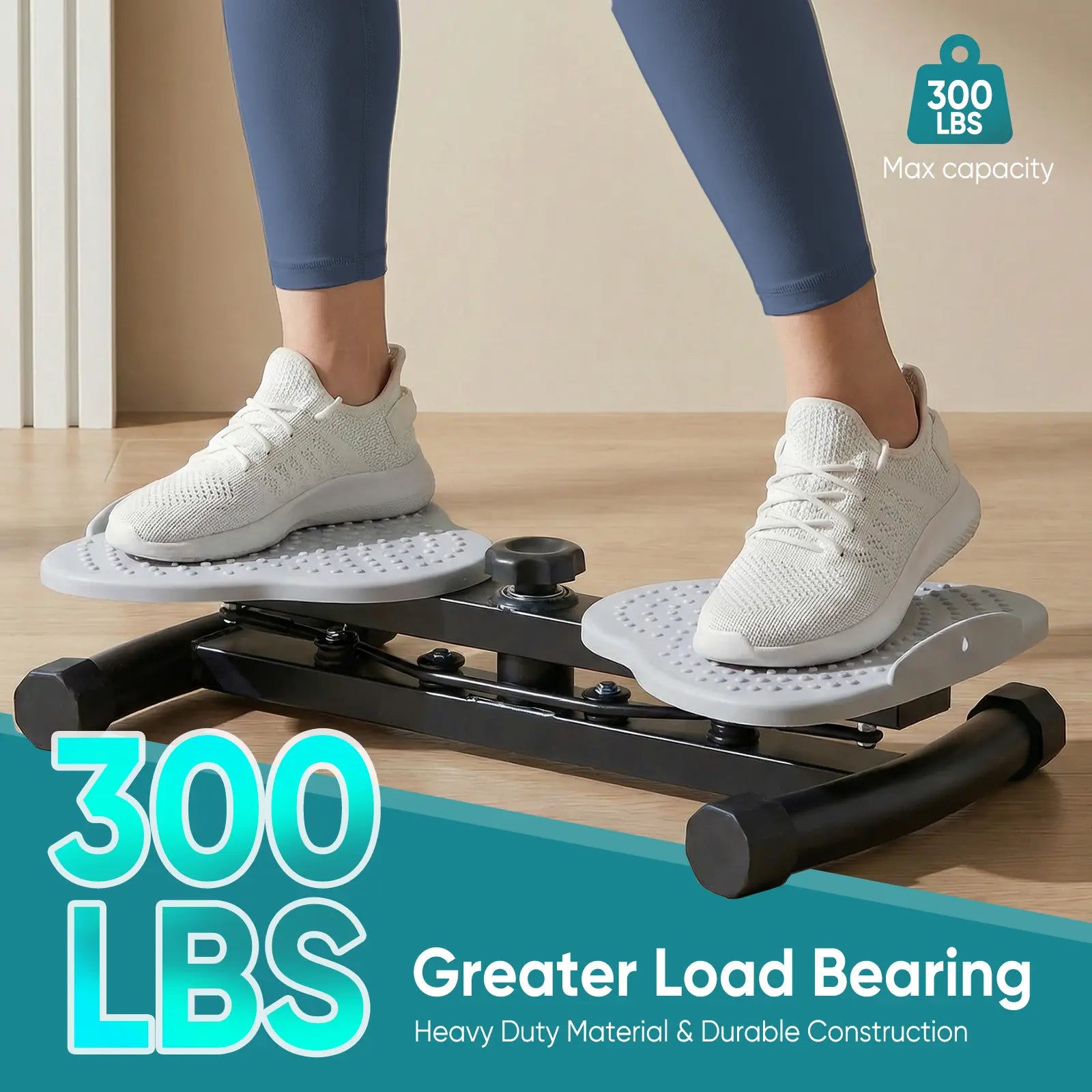 Waist Twister Machine Exercise, Ab Twist Board with 300 Lbs Weight Capacity, Home Gym Equipment for Women Men,Summerwins