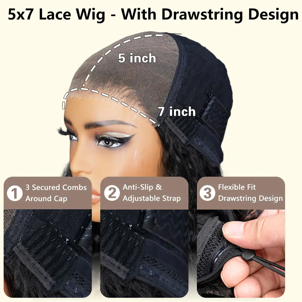 【20”Only $87.99】BANGJAZZ Short Kinky Curly Ready to Wear Glueless Wigs Pre Cut Lace Bleached Konts Closure Wigs Human Hair Wig 200% Density Lace Front Wigs Pre Plucked for Women #Summervibes