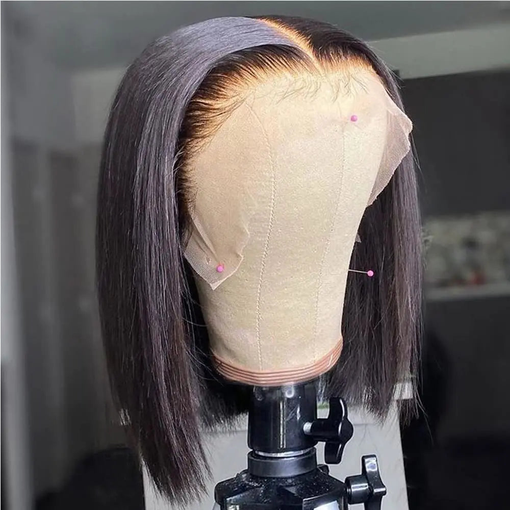 【20”Only $87.99】BANGJAZZ Short Kinky Curly Ready to Wear Glueless Wigs Pre Cut Lace Bleached Konts Closure Wigs Human Hair Wig 200% Density Lace Front Wigs Pre Plucked for Women #Summervibes